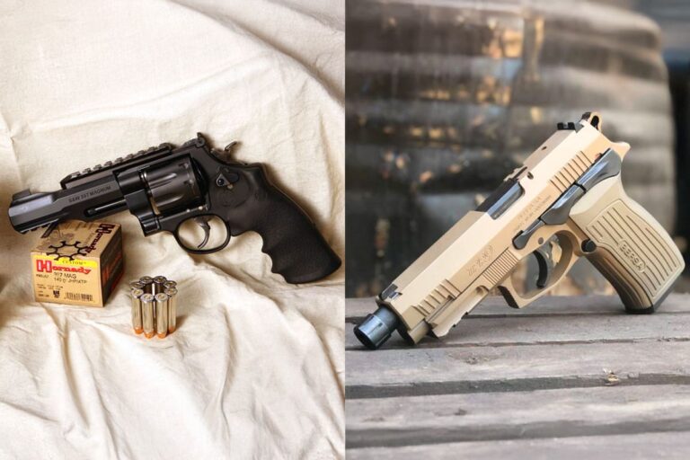 Clasificación de armas cortas o de puño: pistola, revólver y pistolón