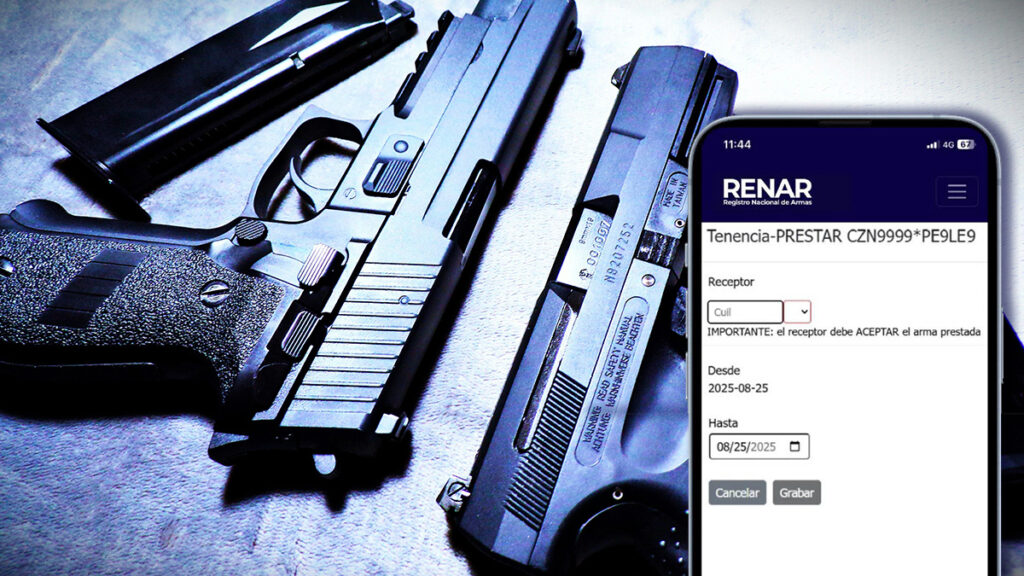 Cédula Azul Digital RENAR armas de fuego